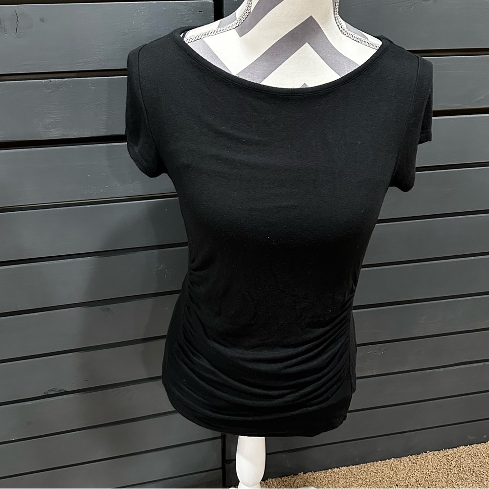 The Limited medium black top with rouching